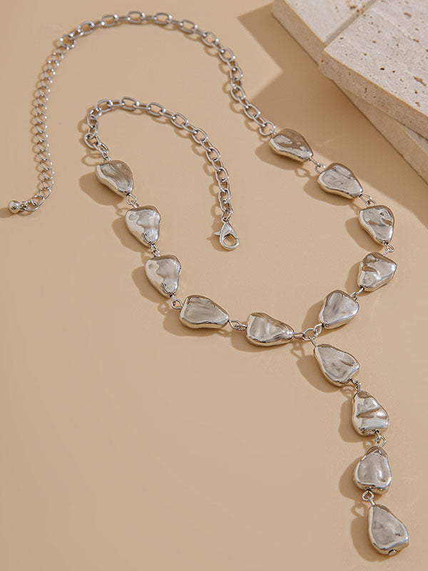 Chains Geometric Split-Joint Dainty Necklace Necklaces Accessories