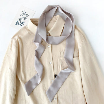 Autumn Winter Embroidered Scarf With Beads