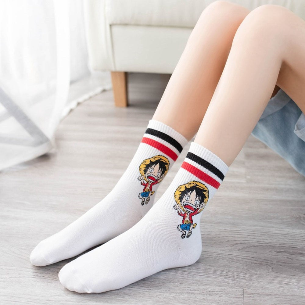 Cute Cartoon Unisex Cotton Sports Socks