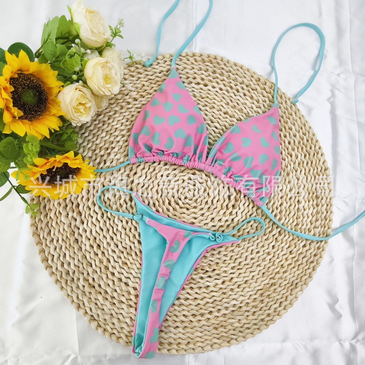 Bikini Set With Print And Tie Details