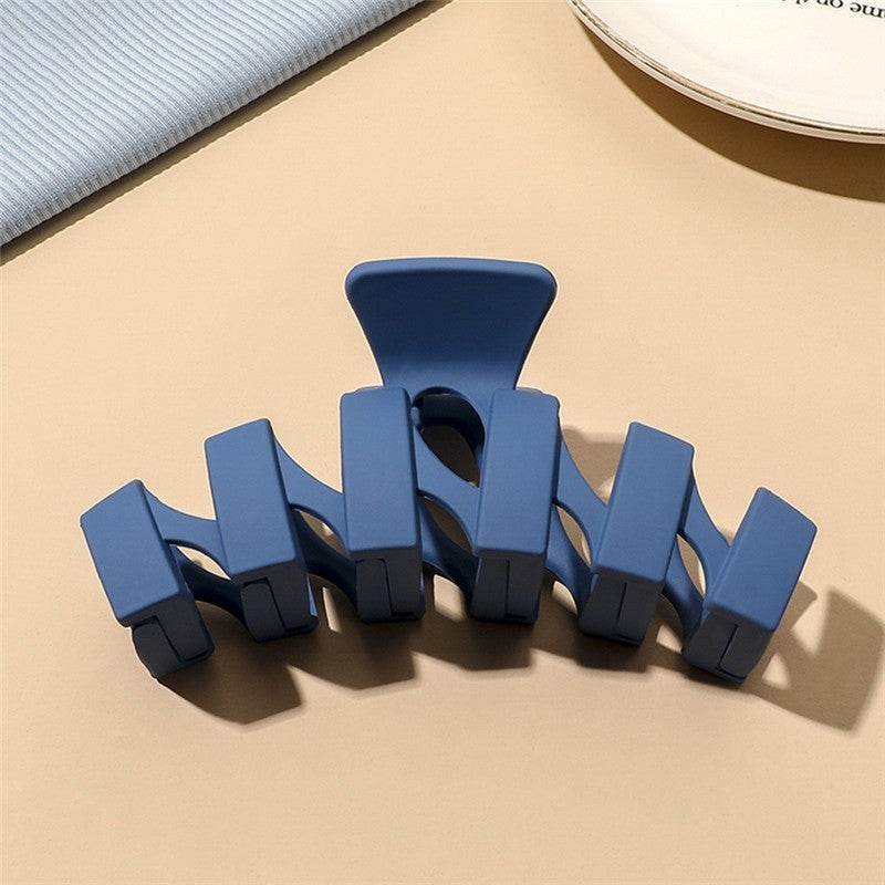 Matte Blue Multi Shape Claw Clip