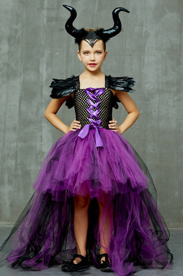 Dark Queen Dress Kid Halloween Costume