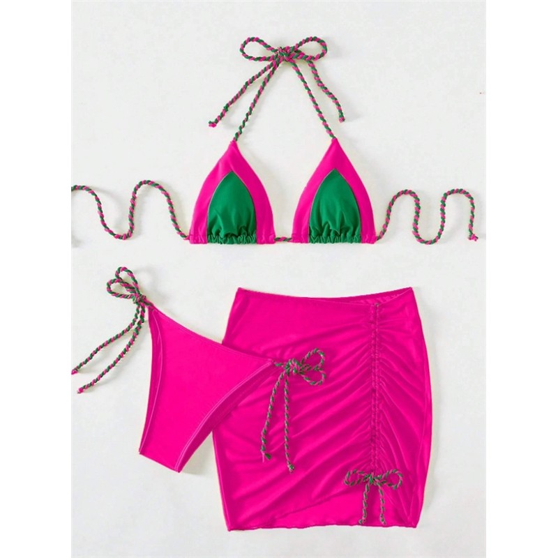 Sexy Bikini Swimsuit Set For Women, 3-Piece, Wholesale