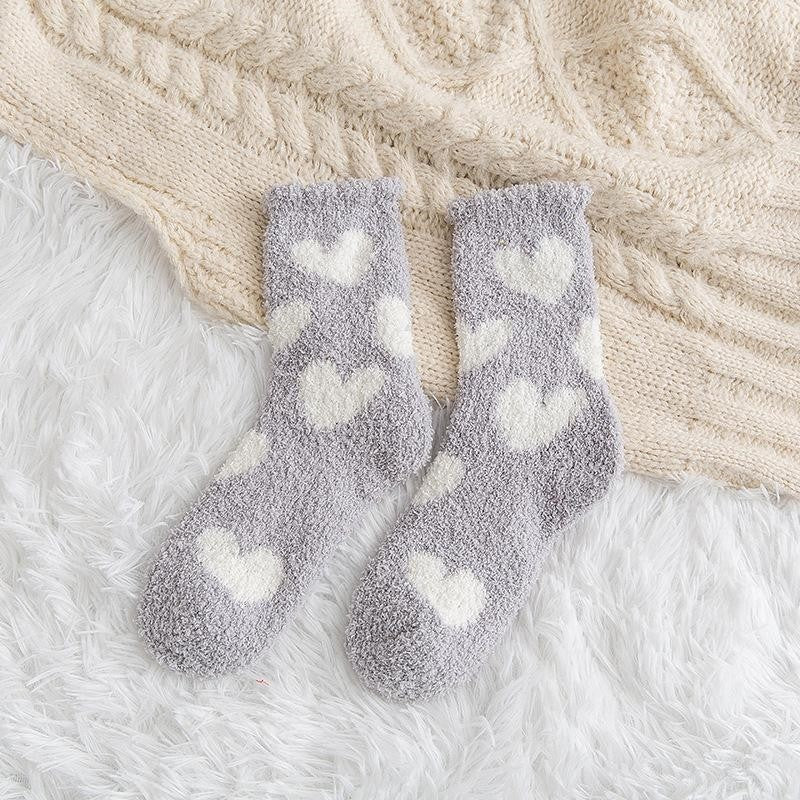Cute Home Coral Fleece Terry Socks