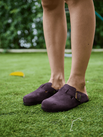 Cruise Anywhere Suede Clog - Chocolate