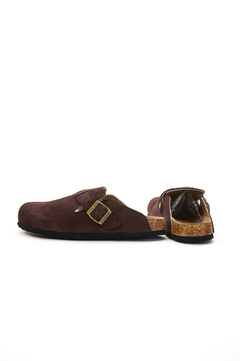 Cruise Anywhere Suede Clog - Chocolate