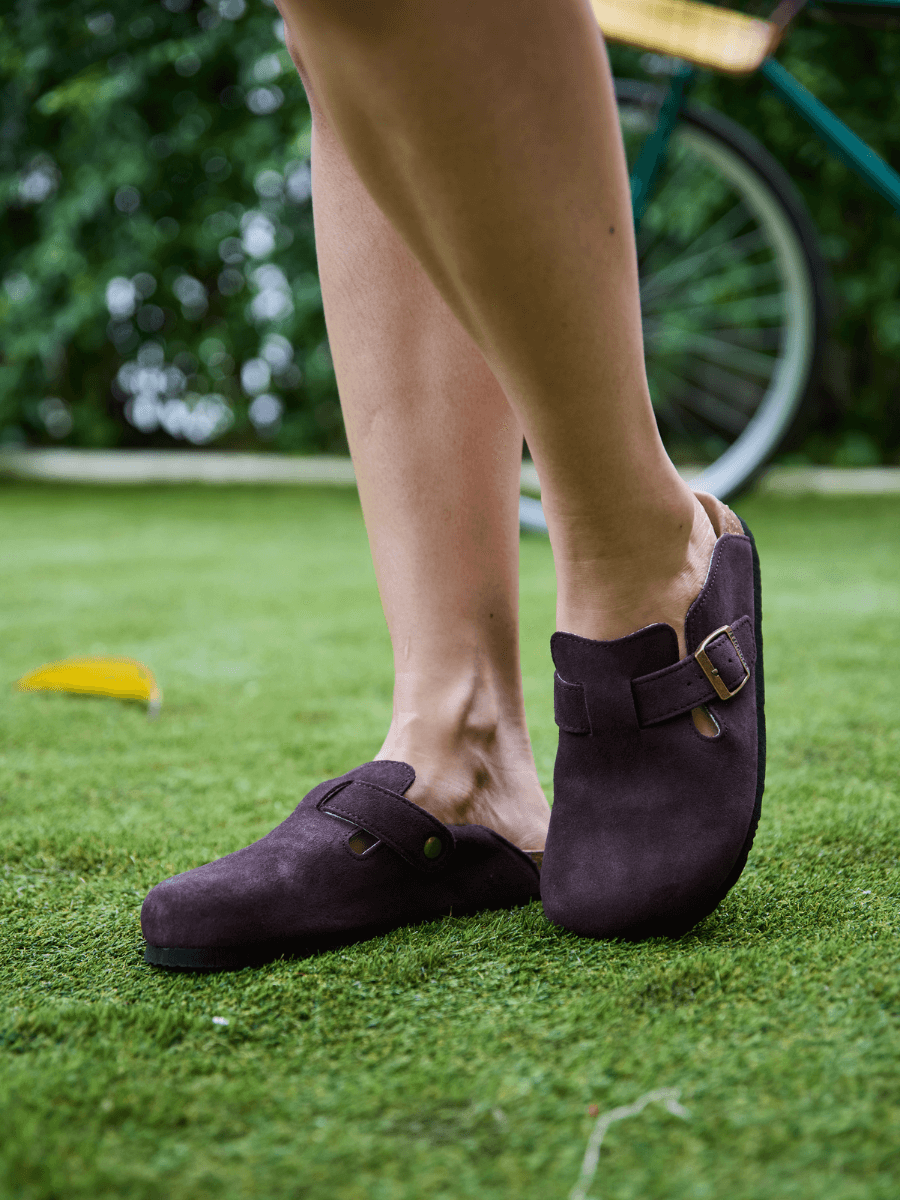 Cruise Anywhere Suede Clog - Chocolate