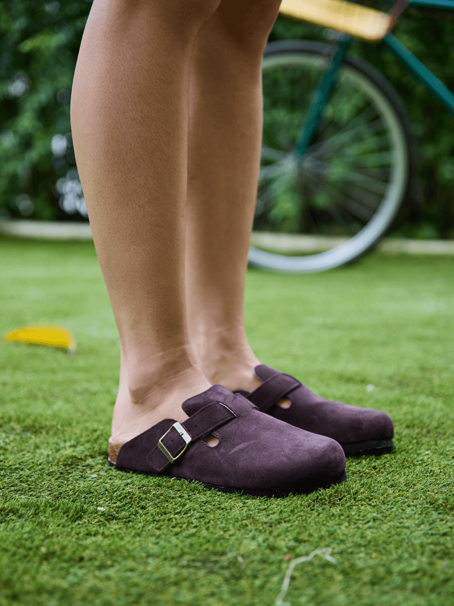 Cruise Anywhere Suede Clog - Chocolate