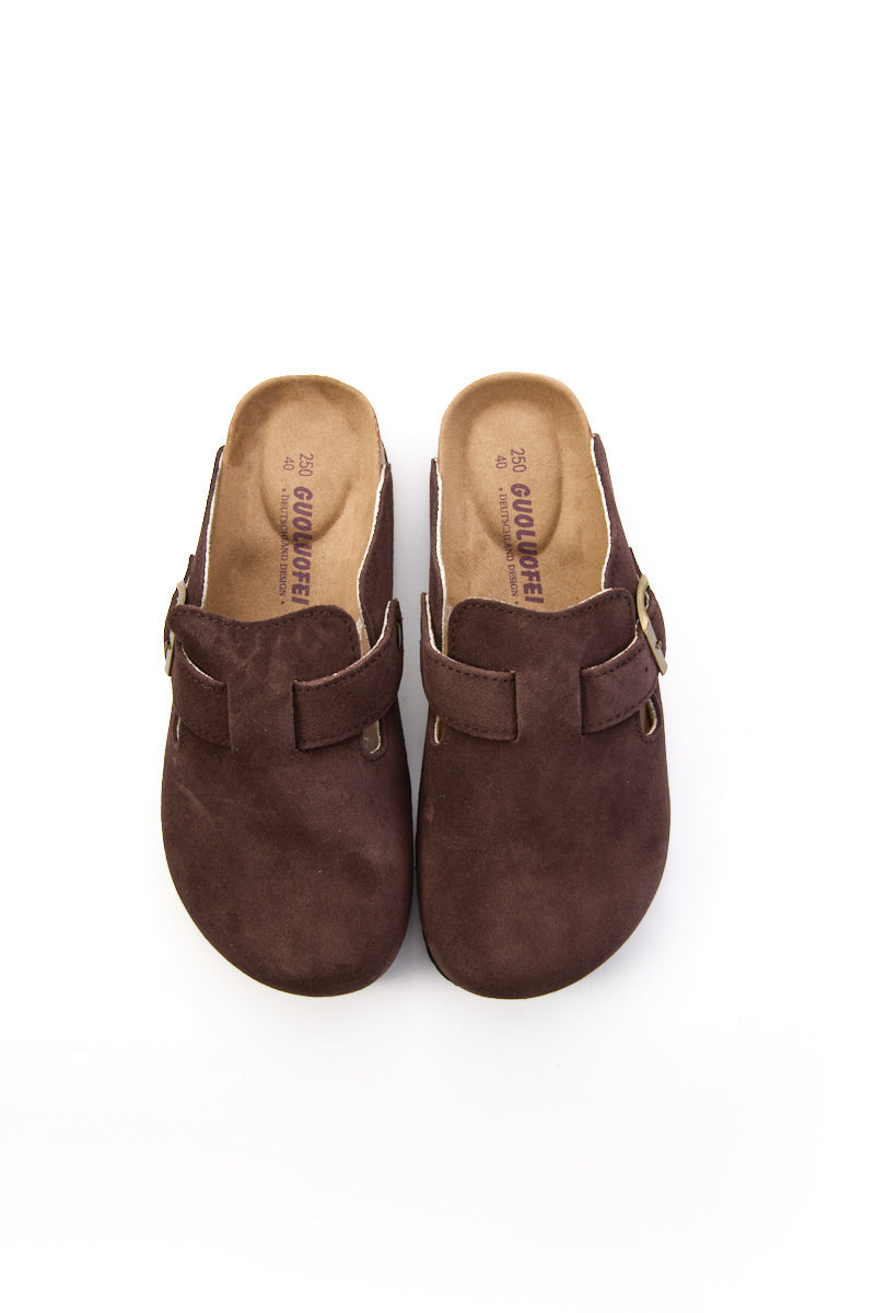 Cruise Anywhere Suede Clog - Chocolate