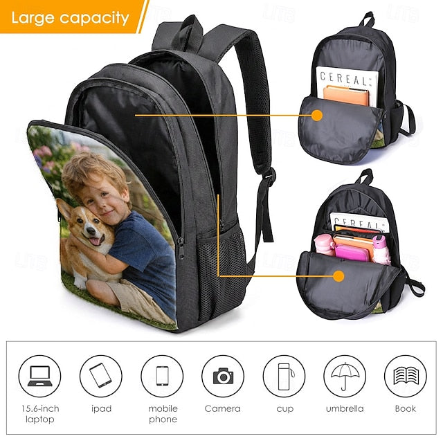 Custom Photo Kids Backpack for Back to School