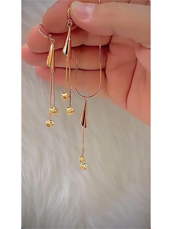 Heart Shape Drop Earrings + Necklaces Accessories