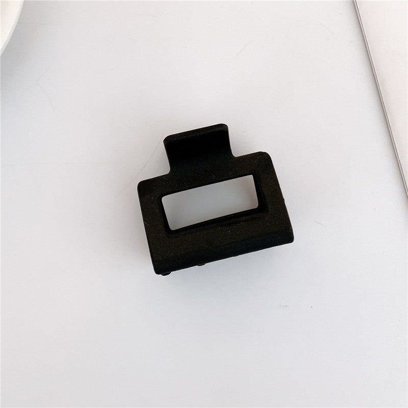 Frosted Solid Color Square Claw Clip