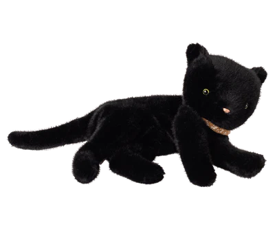 Sleeping kitten plush, Medium  Black