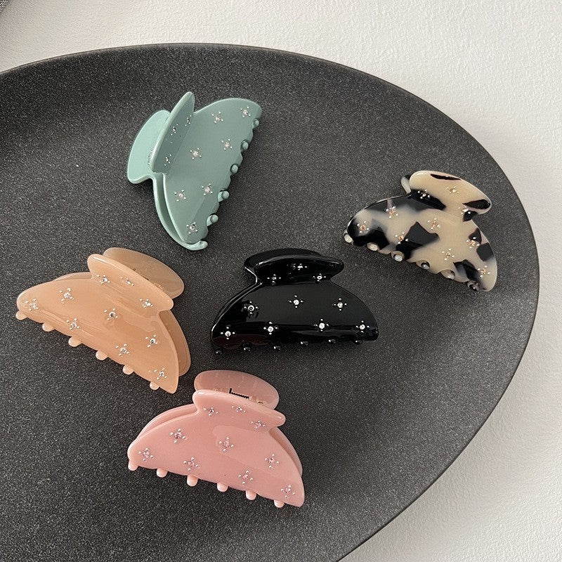 Chic Rhinestone Acetate Hair Claw Clip