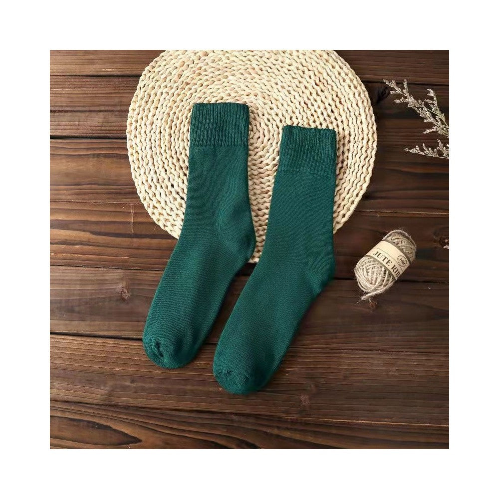 Solid Color Thickened Unisex Warm Socks