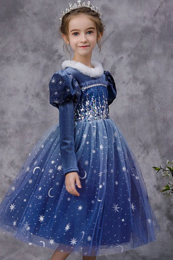 Velvet Snow Princess Kid Halloween Costume