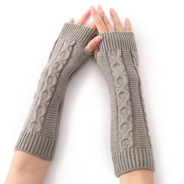 Knitted Thick Hemp Pattern Arm Sleeves