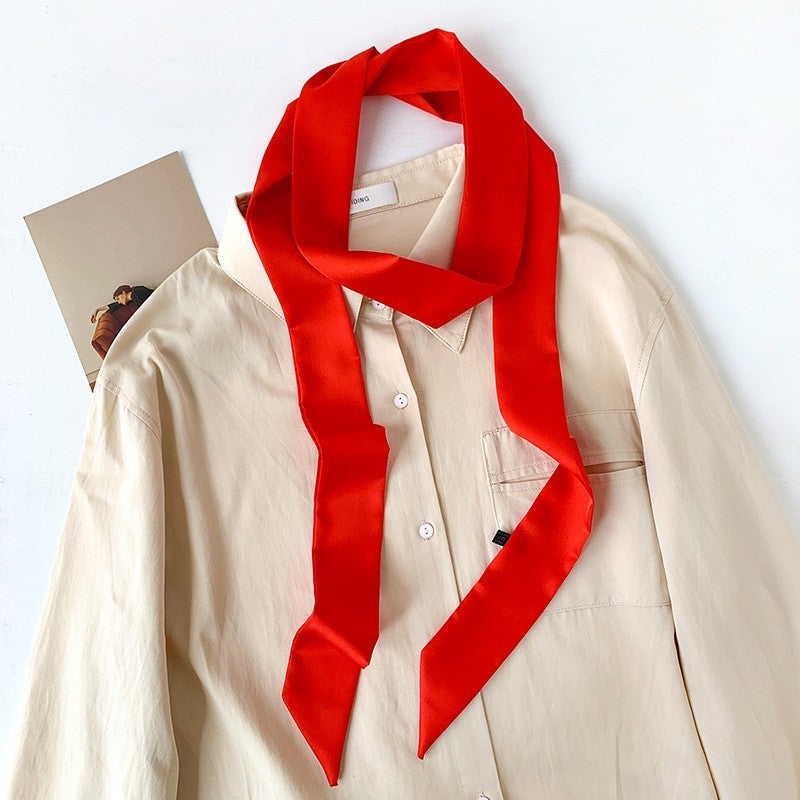 Autumn Winter Embroidered Scarf With Beads