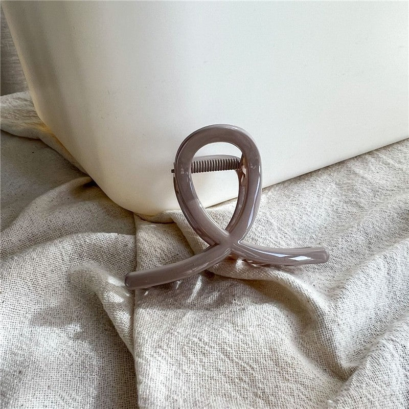 Morandi Color Loop Hair Claw Clip