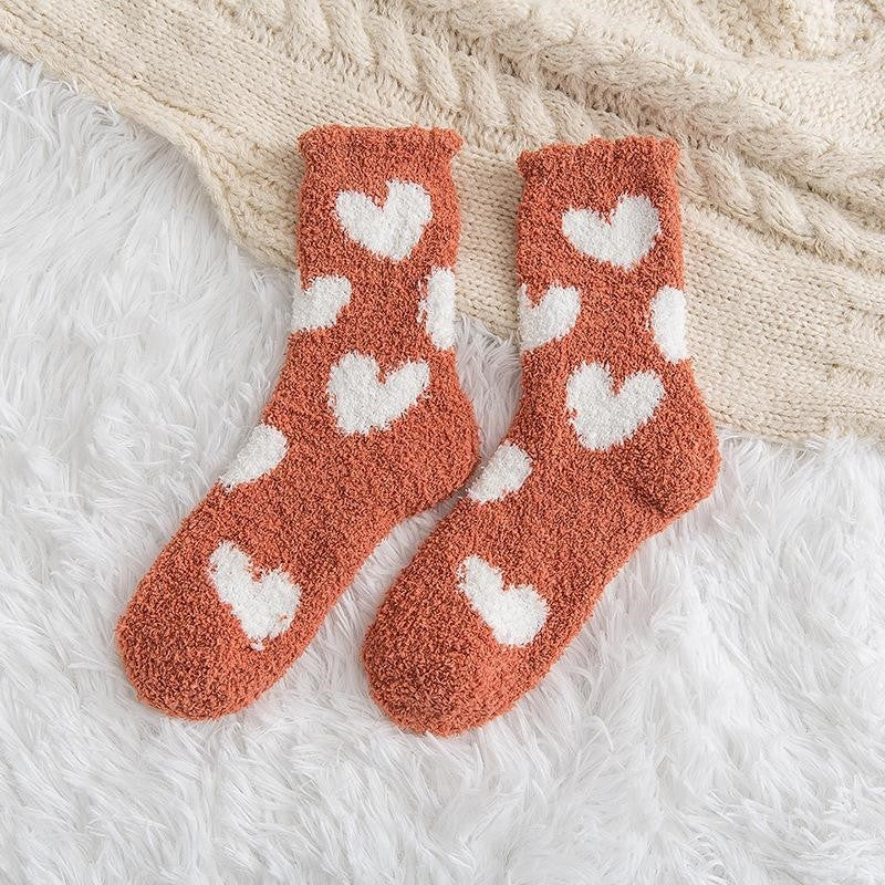 Cute Home Coral Fleece Terry Socks