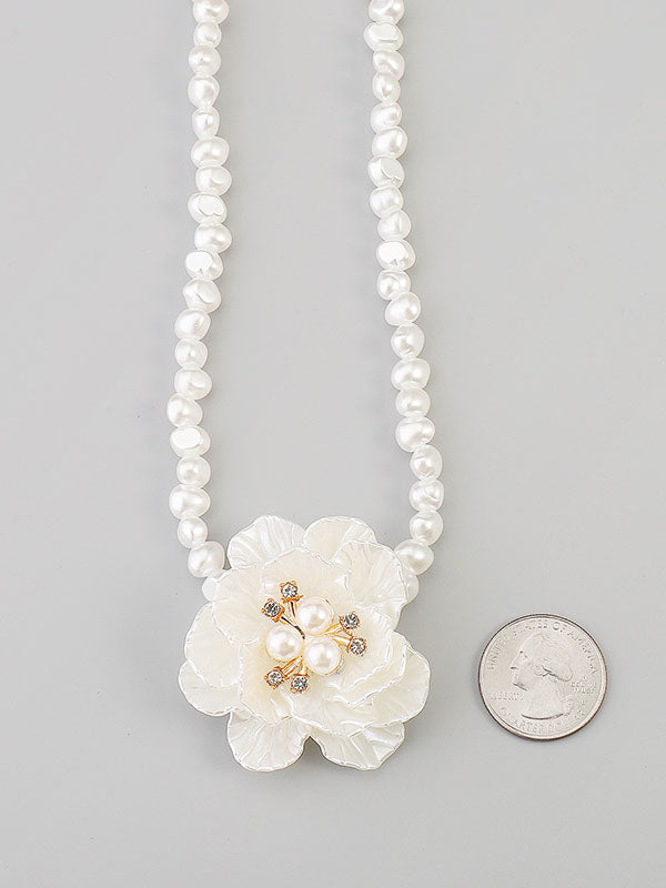 Three-Dimensional Flower Necklaces Accessories