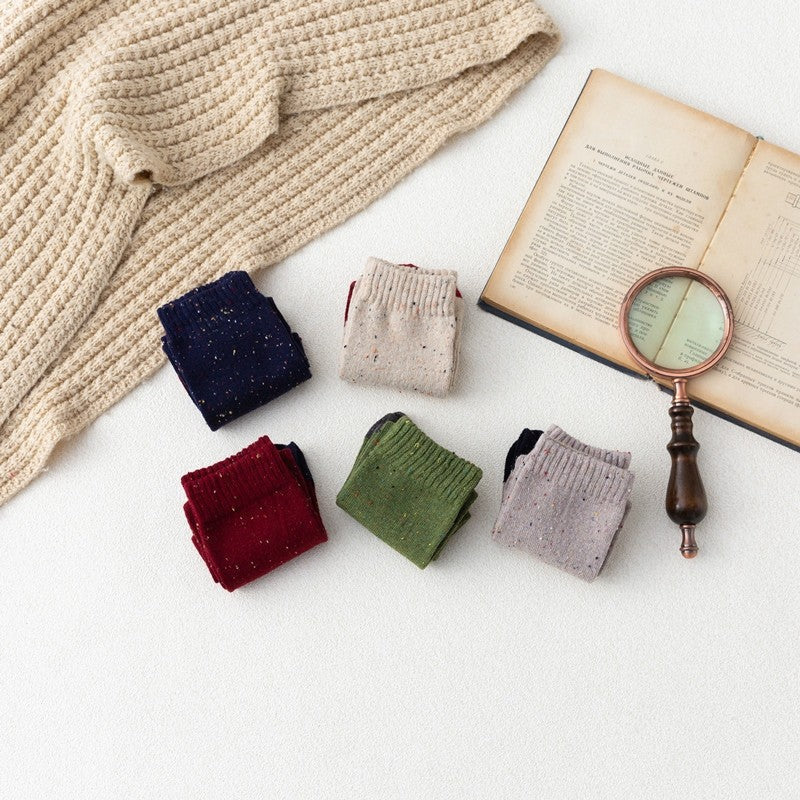 Soft Polka-Dot Lightweight Breathable Sock(A Set Of Five Pairs)