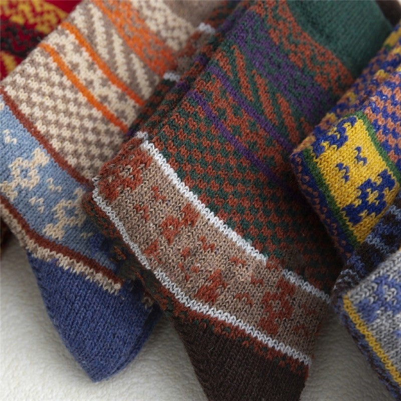 Thick Wear-Resisting Absorb Sweat Wool Sock(A Set Of Five Pairs)