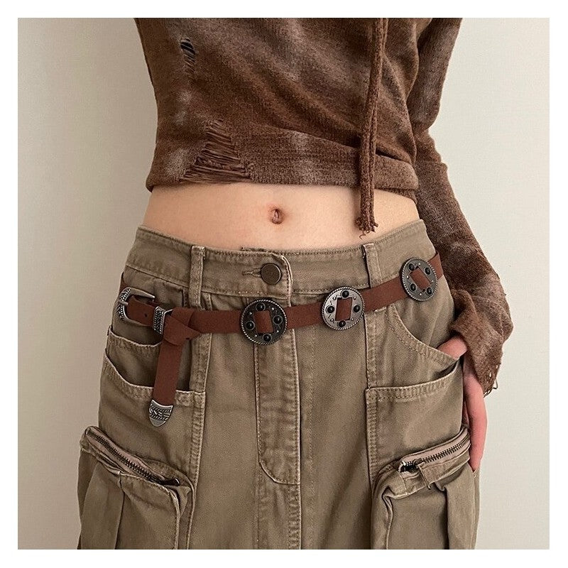 Fashion Matte Wide Edge Belt