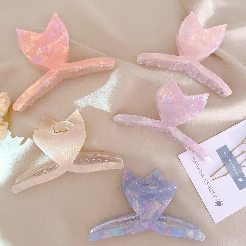 Mermaid Tail Acetate Hair Claw Clip