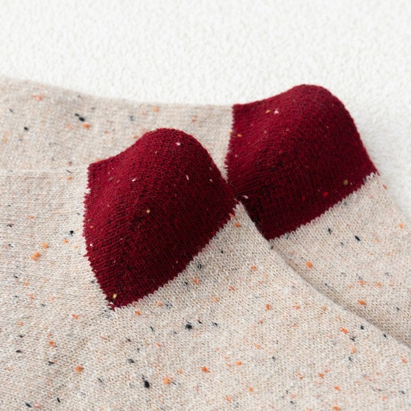 Soft Polka-Dot Lightweight Breathable Sock(A Set Of Five Pairs)