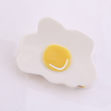 Creative Fried Egg Hair Claw Clip