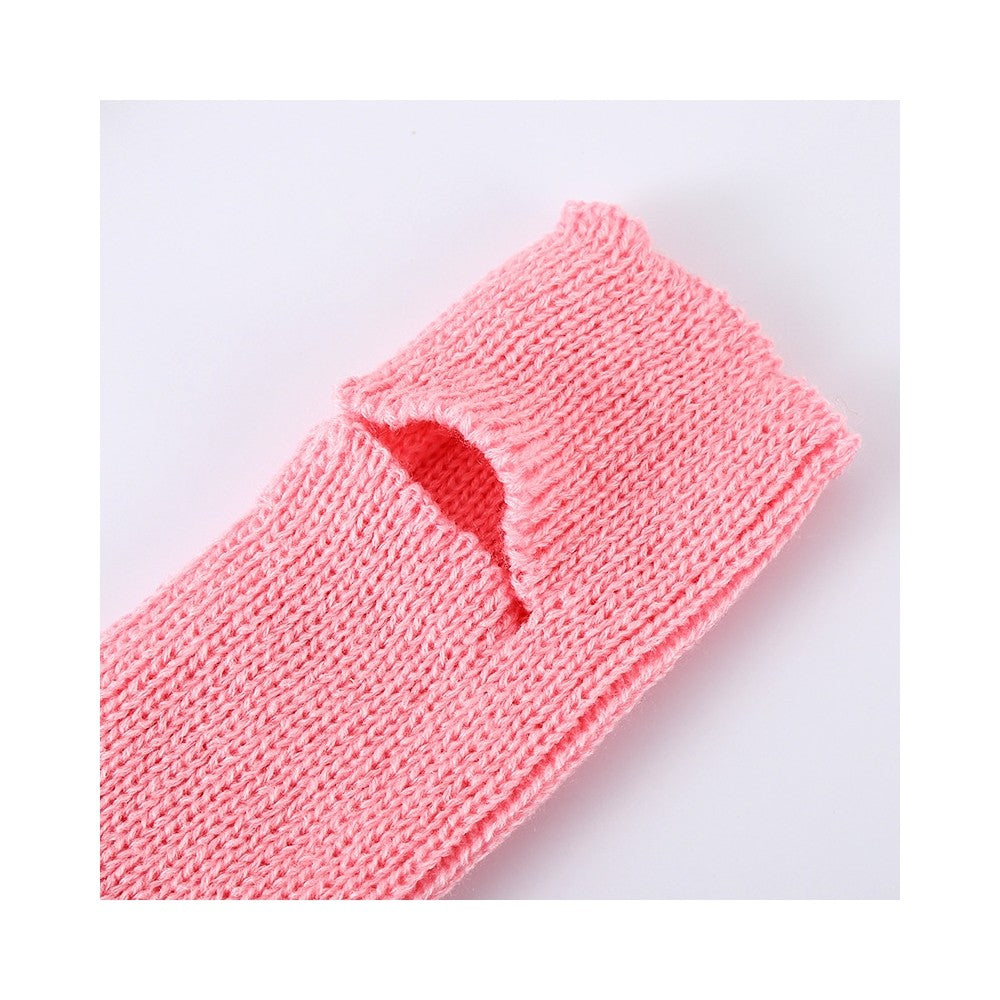 Solid Color Knitted Dance Yoga Training Long Socks