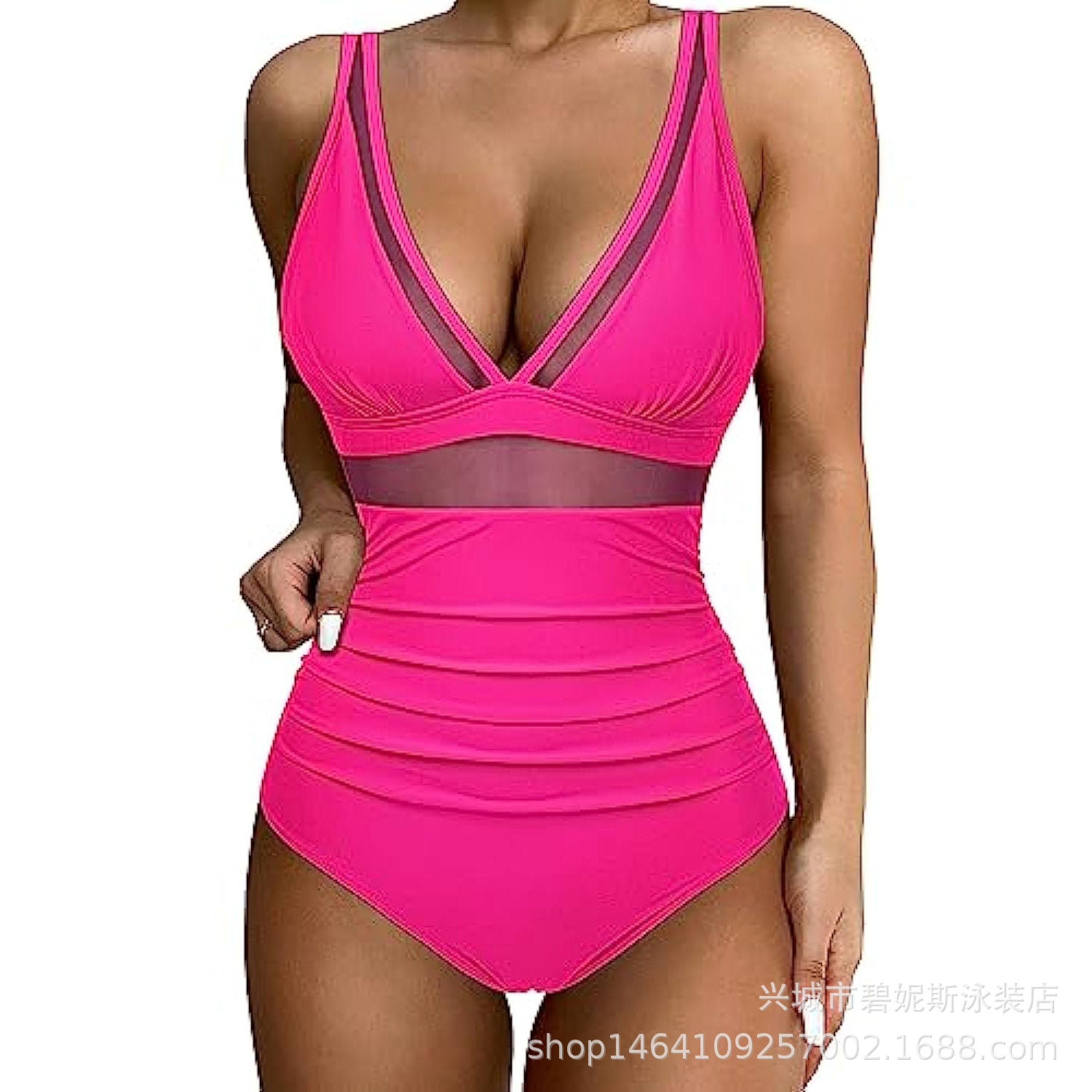 Women's High Waist One Piece Swimsuit Sexy Hollow Out