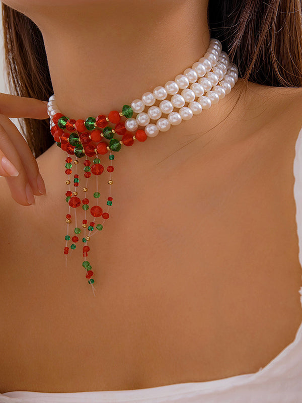 Geometric Tasseled Necklaces Accessories