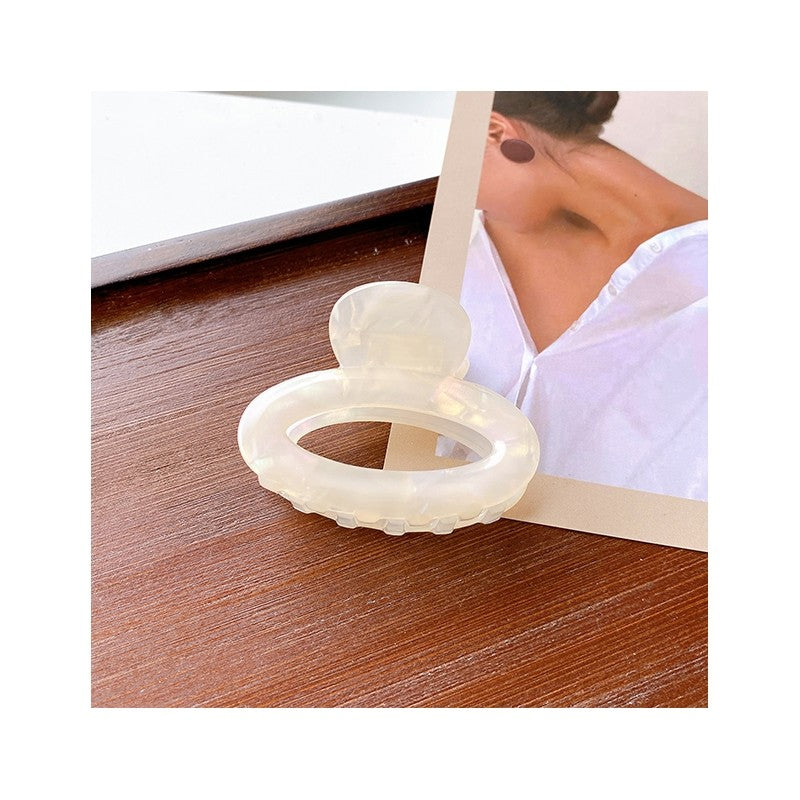 Hollowed Out Oval Hair Claw Clip