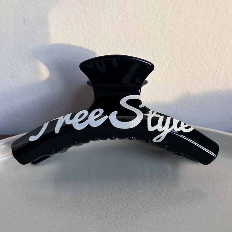 Letter Printed Daily Hair Claw Clip