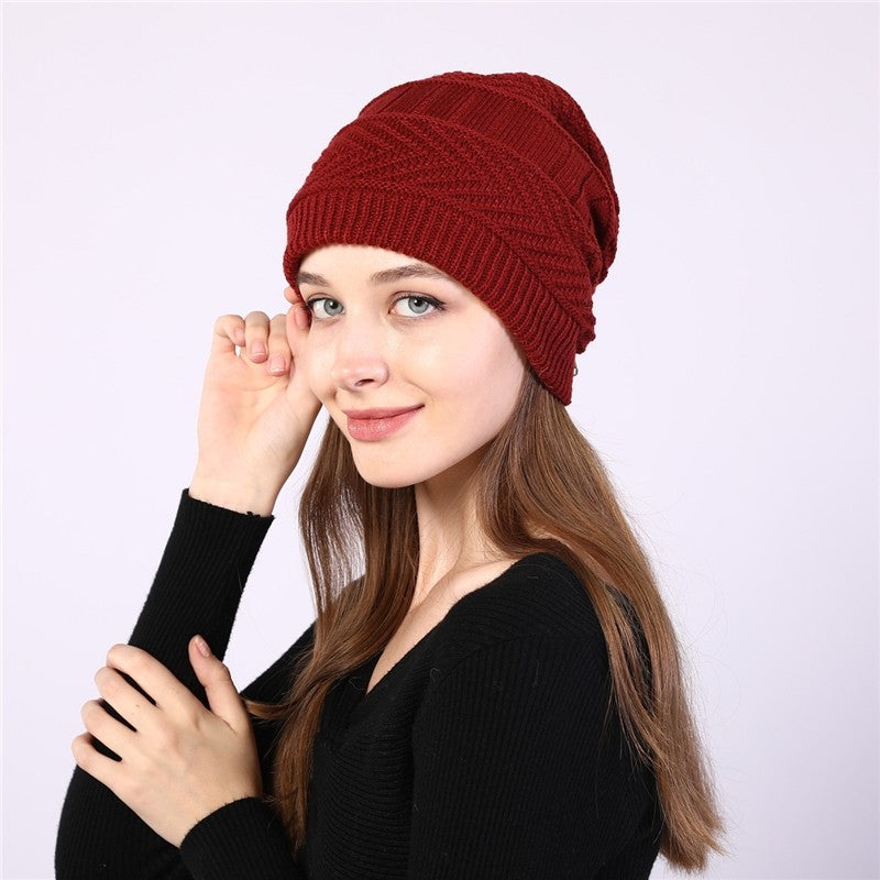 Dual Purpose Knitted Neck Warmer Beanie