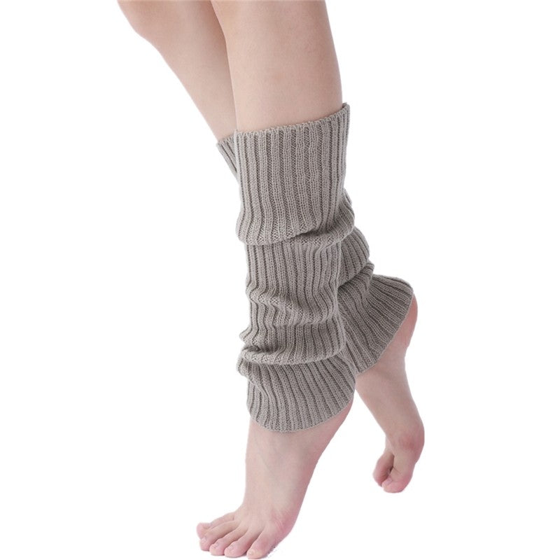Solid Color Knitted Layering Socks