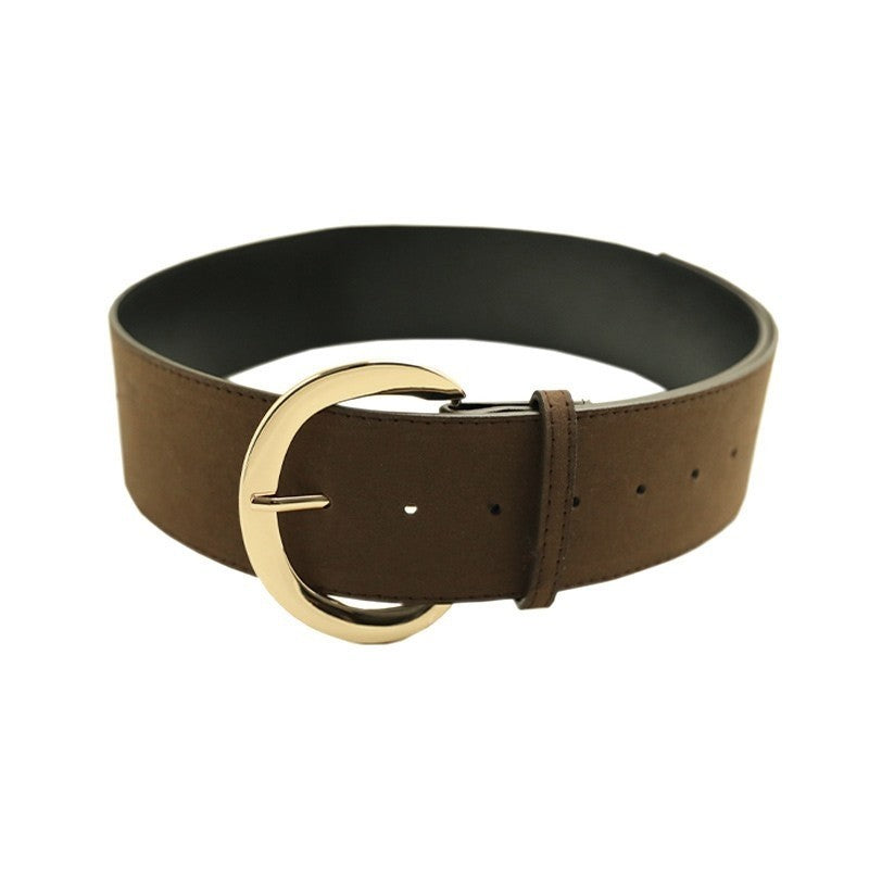 Fashion Matte Wide Edge Belt