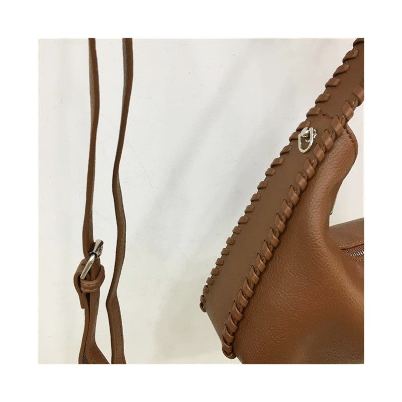 Litchi Pattern Shoulder Handbag