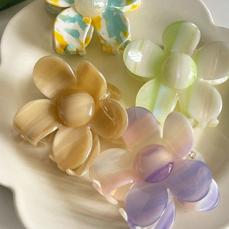 Elegant Flower Shape Hair Claw Clip