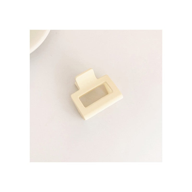 Frosted Solid Color Square Claw Clip