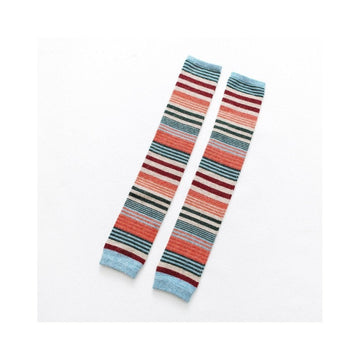 Colorful Striped Knee Length Sock Cover