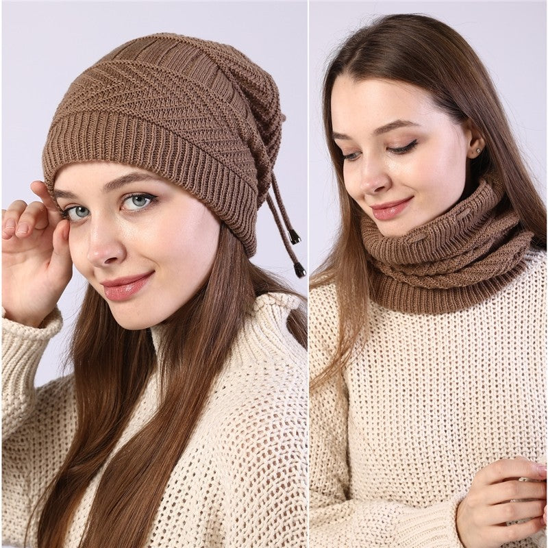 Dual Purpose Knitted Neck Warmer Beanie