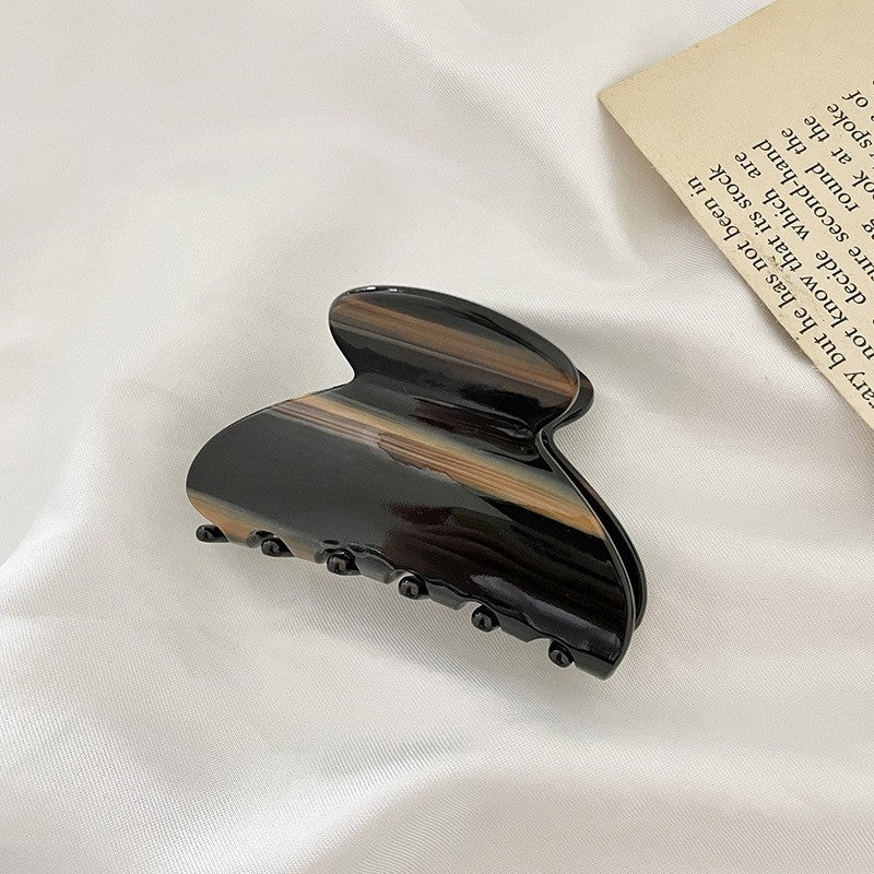 Wood Grain Hair Claw Clip