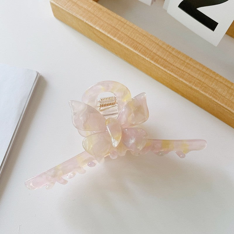 Butterfly Stitching Tie-Dye Claw Clip