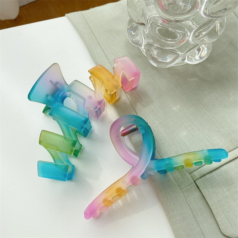 Gradient Color Various Shapes Claw Clip