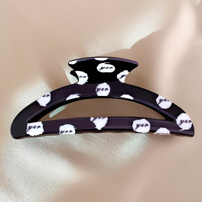 Fashion Checkerboard Houndstooth Hair Claw Clip