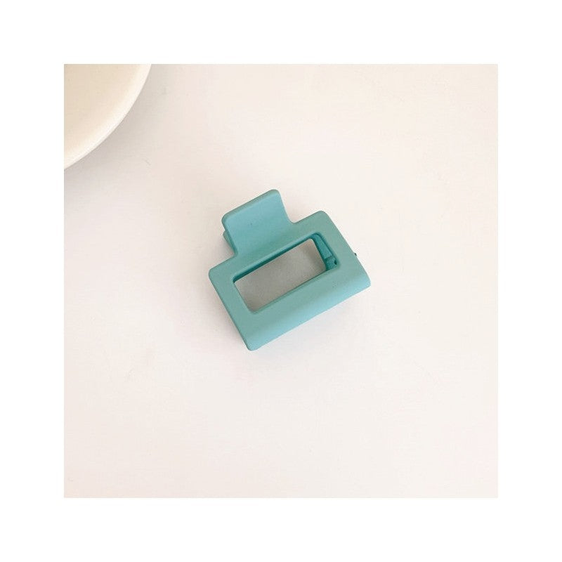 Frosted Solid Color Square Claw Clip
