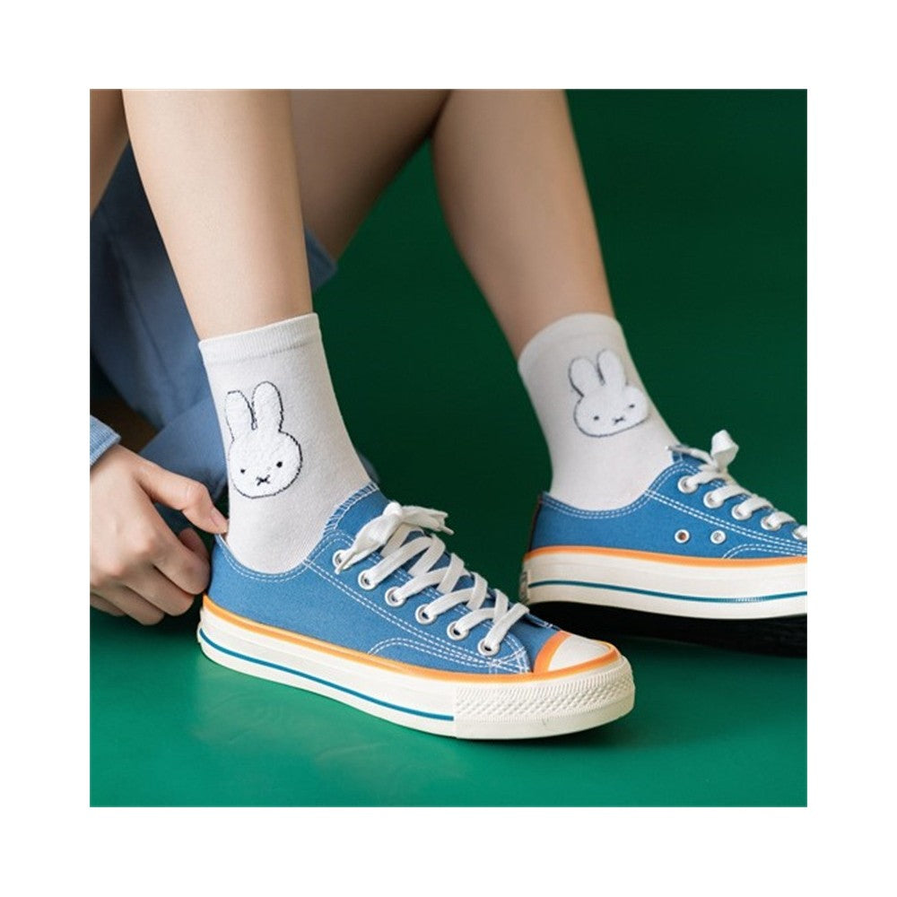 Cute Cartoon Rabbit Simple Cotton Socks